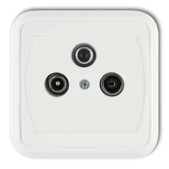 KARLIK LIZA GAS-1LM  Gniazdo abonenckie RTV-SAT końcowe multimedialne (Internet)