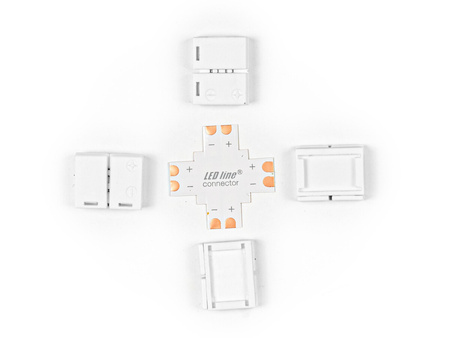 LED line® łącznik do taśm LED CLICK CONNECTOR kątowy 8 mm 2 PIN Typ +