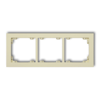 KARLIK DECO 44DR-3 Ramka uniwersalna potrójna z tworzywa DECO Pastel Matt
