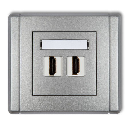 KARLIK FLEXI 7FHDMI-2  Gniazdo podwójne HDMI 2.0