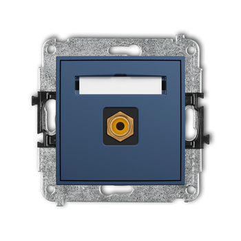 KARLIK ICON 64IGRCA-1 Mechanizm gniazda pojedynczego RCA (typu cinch - żółty, pozłacany)