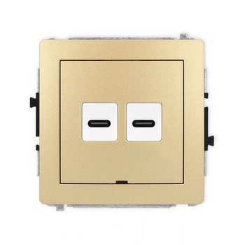 KARLIK DECO 29DGUSBBO-8  Gniazdo podwójne 2xUSB C-C
