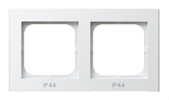 OSPEL SONATA RH-2R/75 Ramka podwójna do łączników IP-44 biały