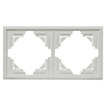 Ramka podwójna Luna, Ra-2L, biały