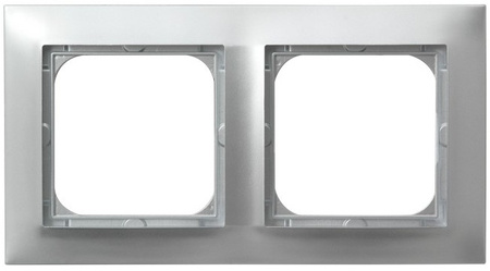 OSPEL IMPRESJA R-2Y/18 Ramka podwójna srebro