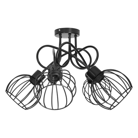 MARBELLA lampa wisząca moc max. 5x60W, E27, czarna