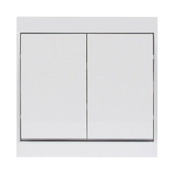 Łącznik p/t świecznikowy Luna, 10A, 250V, WP-2L, biały