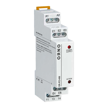 1 modułowy przekaźnik kontroli poziomu wody dla 2 zbiorników 24-240VAC/DC