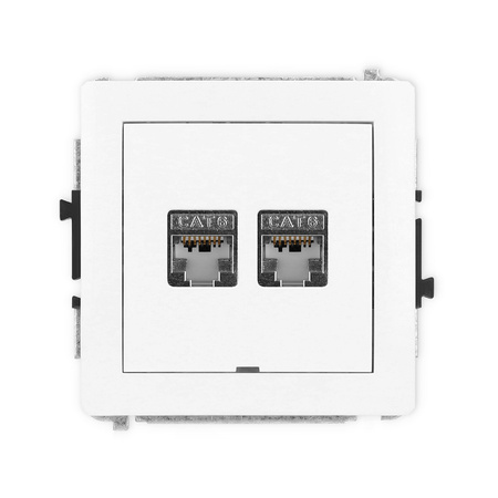 KARLIK DECO DGKBO-6 Gniazdo komputerowe podwójne 2xRJ45