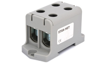 Stan-met Złączka szynowa gwintowa 2x150mm2 szary WLZ-35P/2x150/SZ