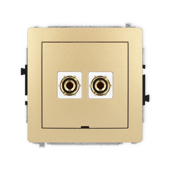 KARLIK DECO 29DGGBO-3  Gniazdo głośnikowe pojedyńcze