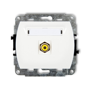 KARLIK TREND GRCA-1  Gniazdo pojedyńcze  RCA (typu cinch - żółty