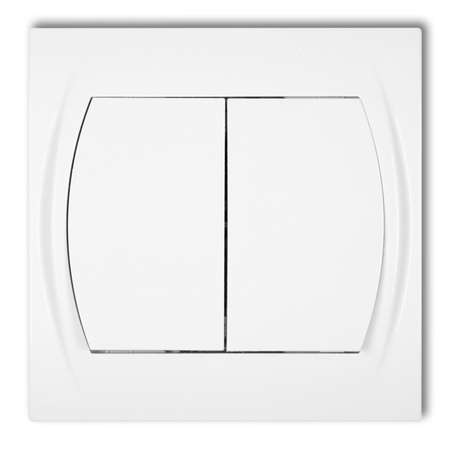 KARLIK LOGO LWP-8.1 Łącznik żaluzjowy (dwa klawisze bez piktogramów)