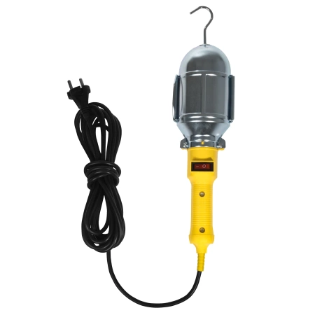 Plastrol Lampa warsztatowa z wyłącznikiem LWP-1/5 IP20 E-27 5m W-98571