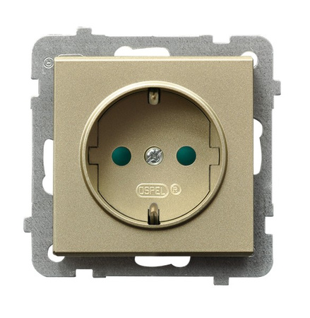 OSPEL SONATA GP-1RSP/m/39 Gniazdo z uziemieniem schuko z przesłonami