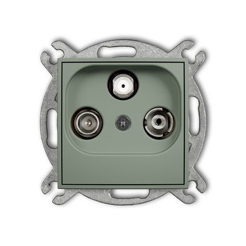 KARLIK MINI 61MGSP Mechanizm gniazda abonenckiego RTV-SAT przelotowego 10dB