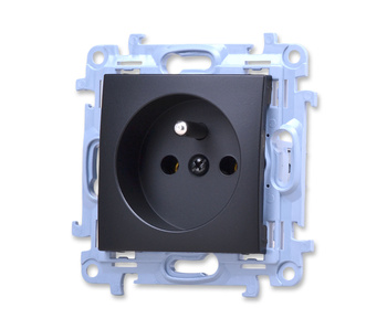 Kontakt Simon 10 cgz1c.01/49 Gniazdo pojedyncze z uziemieniem