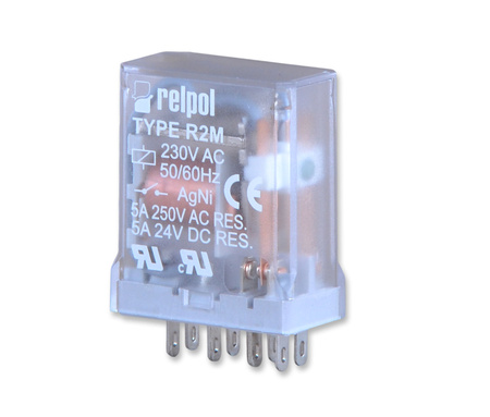 Relpol 802541 przekaźnik r2m-2012-23-5230 2p 5a 230v ac