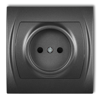 KARLIK LOGO 11LGP-1p  Gniazdo pojedyncze bez uziemienia 2P (przesłony torów prądowych)