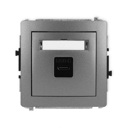 KARLIK DECO 11DGUSB-7  Gniazdo pojedyńcze  1xUSB C-C