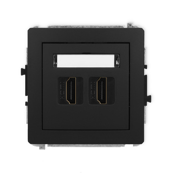KARLIK DECO 12DHDMI-4  Gniazdo podwójne HDMI 2.0