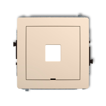 KARLIK DECO 1DGMBO-1P  Gniazdo multimedialne pojedynczego bez modułu