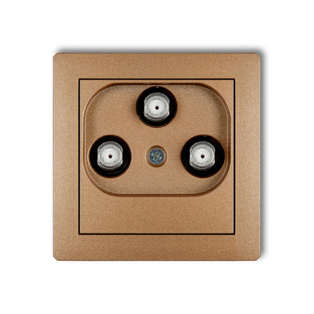 KARLIK DECO 8DGMV  Gniazdo multimedialne 3F DATA (Vectra)