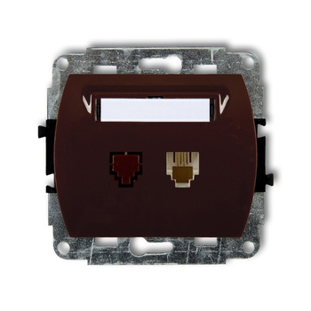 KARLIK TREND 4GT-1  Gniazdo telefoniczne pojedyńcze  1xRJ11