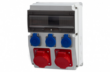 Rozdzielnica budowlana CAJA 16A 5p, 32A 5p, 3x230V F3.0444 F-elektro