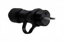 F-ELEKTRO Wtyczka gumowa prosta z uchem 16A 230 IP44 80052
