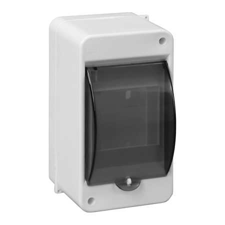 Obudowa modułowa natynkowa S-3, z szybką dymną, bez złączki, biała, IP40