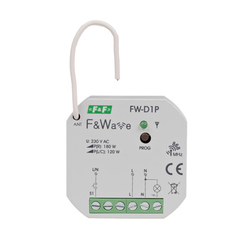 F&F Radiowy uniwersalny ściemniacz  do światła  FW-D1P także do LED