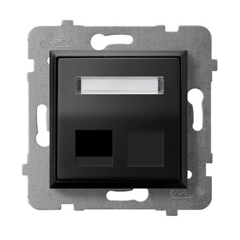 Ospel aria GPK-1US/p/33 Obudowa gniazda pojedynczego typu Keystone skośna