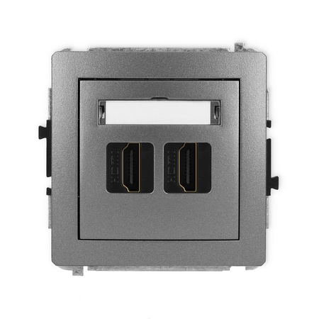 KARLIK DECO 11DHDMI-4 Gniazdo podwójne HDMI 2.0