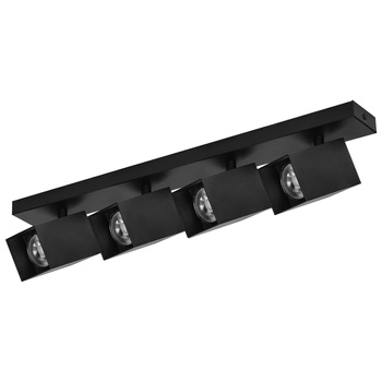 KUBAR SP 4, oprawa ścienno-sufitowa, 4xGU10, IP20, czarna