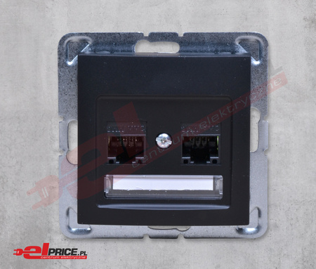 Ospel impresja gpk-2y/k/m/33 podwójne gniazdo komputerowe