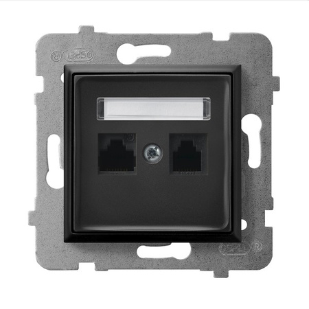 Ospel aria GPK-2U/K/m/33 Gniazdo komputerowe podwójne, kat. 5e MMC