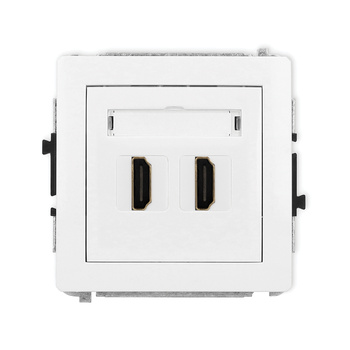 KARLIK DECO DHDMI-4  Gniazdo podwójne HDMI 2.0