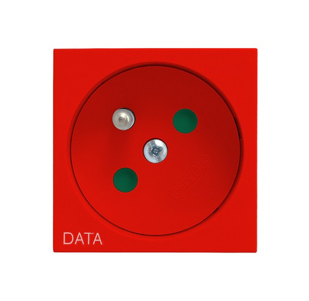 OSPEL OSPEL45 GK-1ZDP/22 Gniazdo pojedyncze z uziemieniem DATA z przesłonami torów prądowych