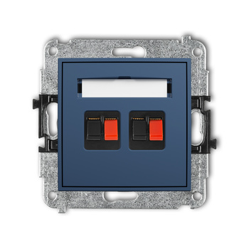 KARLIK MINI 64MGG-2 Mechanizm gniazda głośnikowego podwójnego