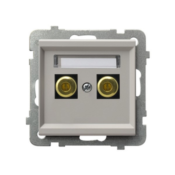 OSPEL SONATA GGN-1R/m/82 Gniazdo głośnikowe pojedyncze kaszmir