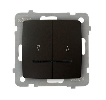 OSPEL KARO ŁP-7SBS/m/40 Łącznik żaluzjowy z podświetleniem z blokadą