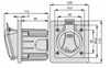 ELEKTROMET GSP16/5 GNIAZDO SIŁOWE PODTYNKOWE 16A IP44 400V 3P+N+Z