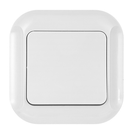 Łącznik p/t 10A, 250V, schodowy, TOPAZ, biały