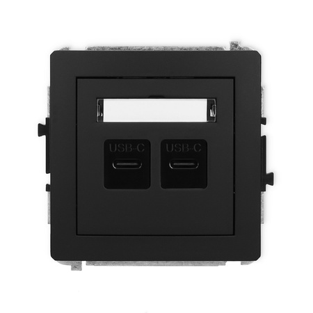 KARLIK DECO 12DCUSB-7  Ładowarka USB podwójna  2xUSB C