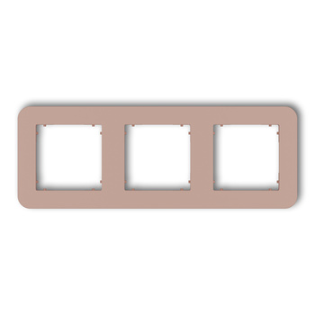 KARLIK MINI 62MRTZ-3 Ramka uniwersalna potrójna zaokrąglona z tworzywa