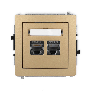 KARLIK DECO 8DGK-10  Gniazdo komputerowe podwójne 2xRJ45