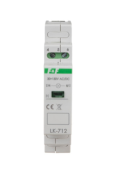 F&F Lampka sygnalizacyjna LK-712G 30÷130 V AC/DC zielona