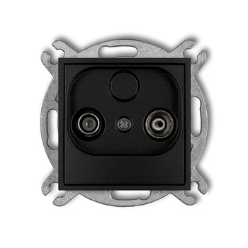 KARLIK MINI 12MG6K  Gniazdo abonenckie RTV końcowego w szeregu gniazd przelotowych 6dB