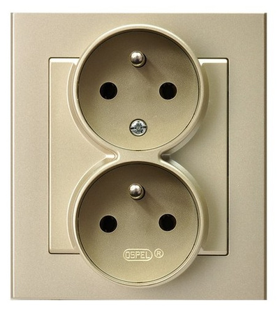 OSPEL SONATA GP-2RC/39 Gniazdo podwójne z/u niezamienność faz kompletne